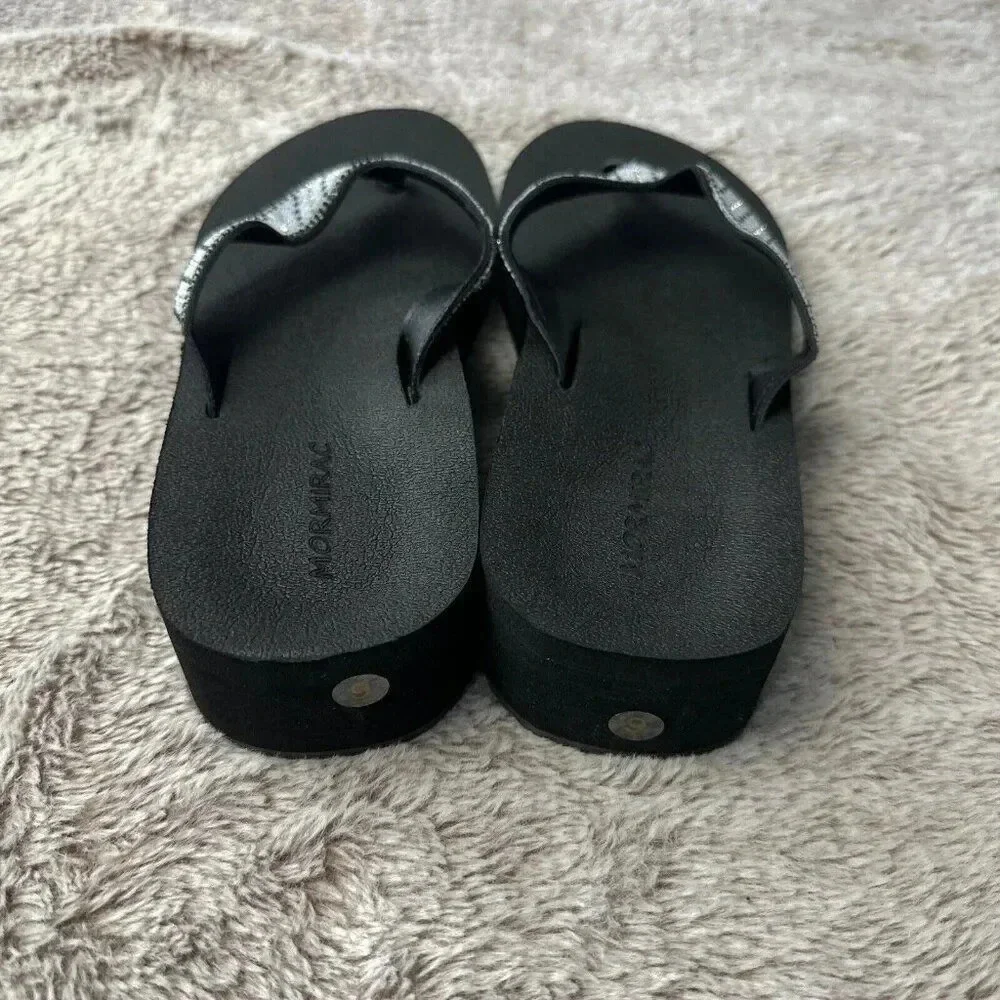 Womens Braid Comfortable Arch Support Flip Flops Soft Cushion Sandals - Size 9